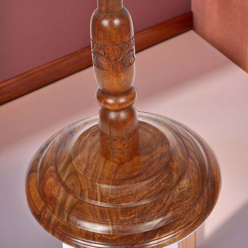 Antique Handmade Coffee Table – Carved Wood, Handcrafted, Unique Style, Elegant gallery