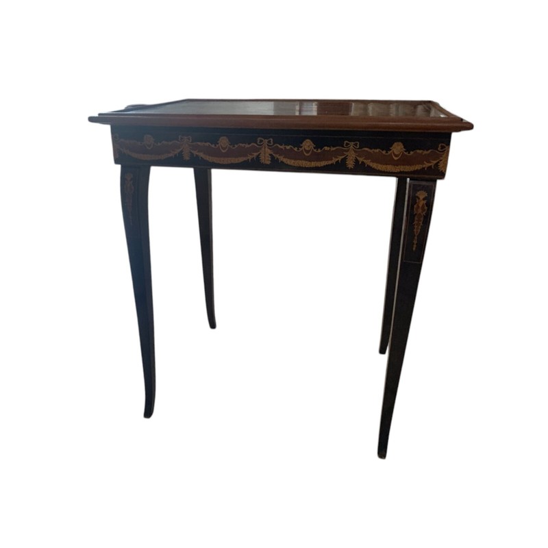 French Art Deco 1940's Marquetry Roulette Game Table gallery