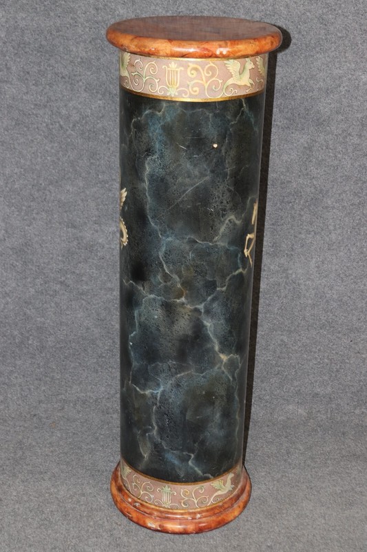 Superb Paint Decorated French Empire Neoclassical Pedestal Fern Stand gallery
