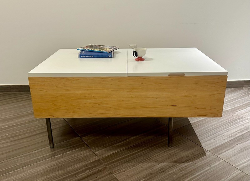 1950s George Nelson Herman Miller Storage Coffee Table Birch mid century modern