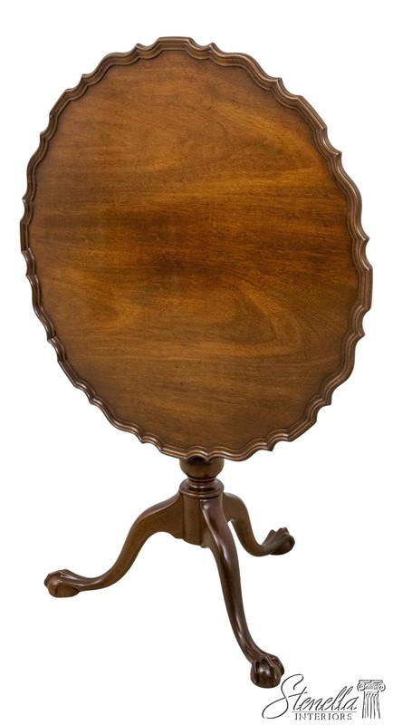 L70100: KITTINGER Ball & Claw Mahogany Tilt Top Table