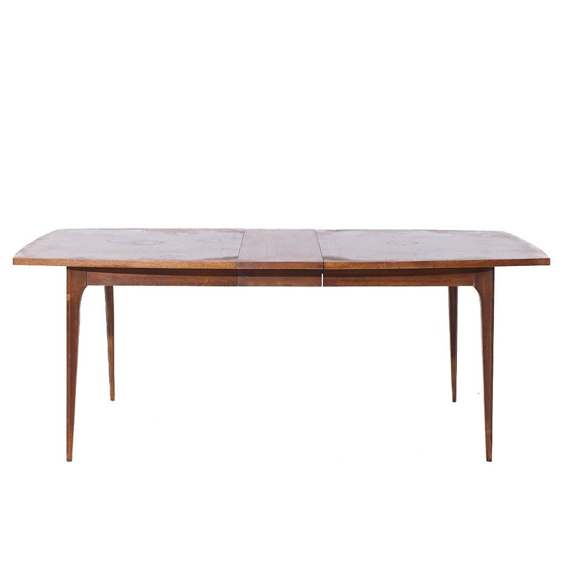 Broyhill Brasilia Mid Century Walnut Expanding Dining Table with 1 Leaf gallery
