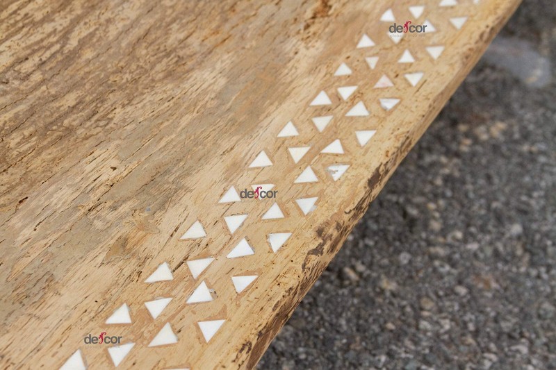 Primitive Inlaid Tribal Naga Table or Bench gallery