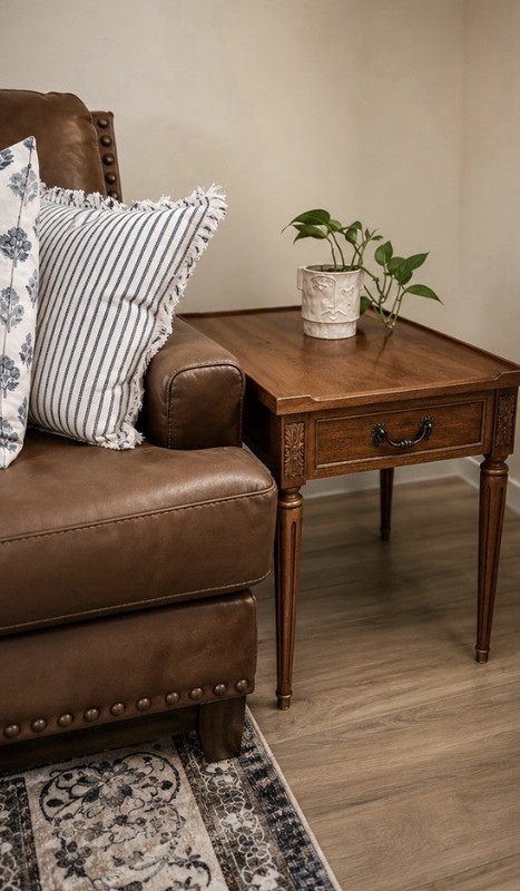 2 Vintage MCM Herendon End Table Set