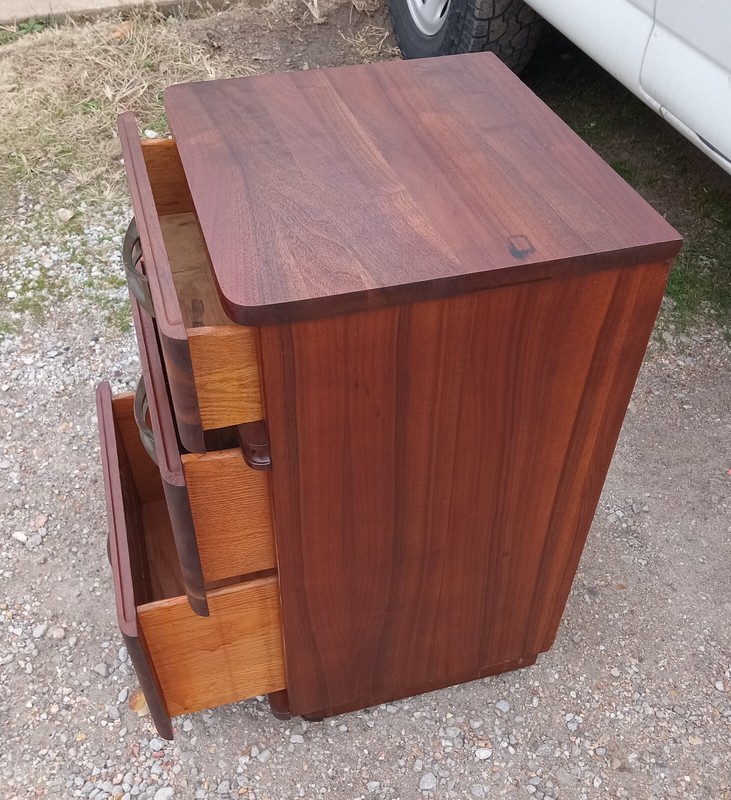 Walnut Mid Century Nightstand by Abernathy (NS142) gallery