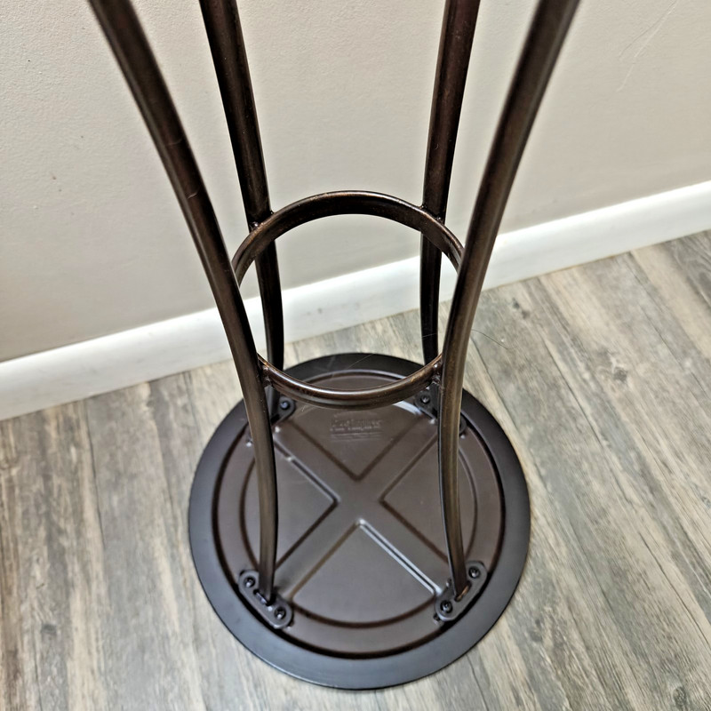 Vintage Pier One Metal Tile Top Plant Stand gallery