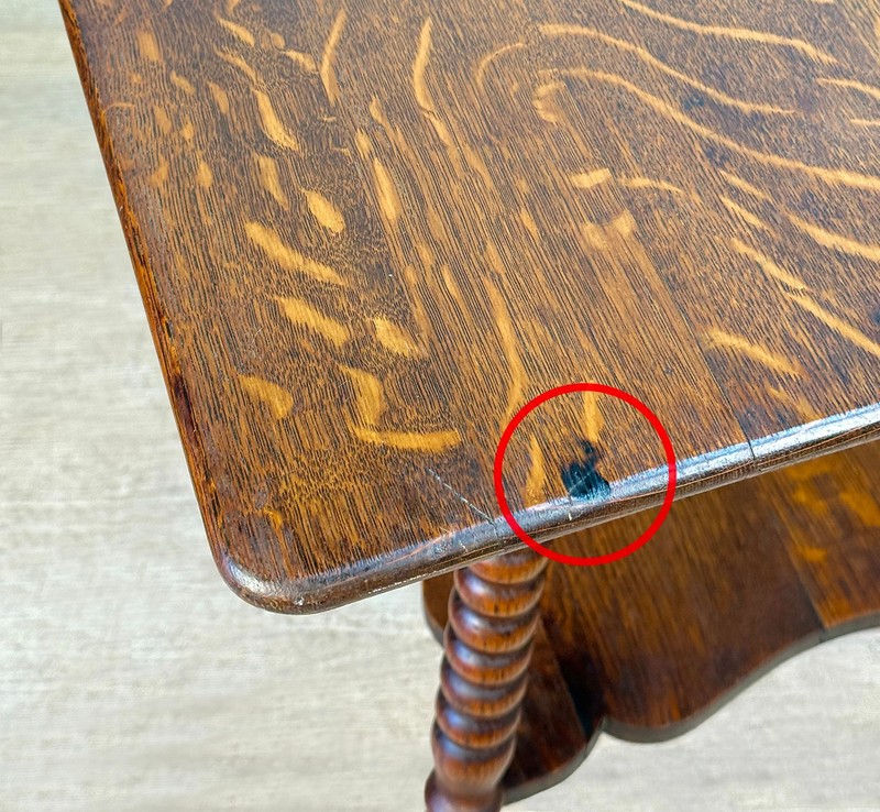 Antique Victorian Quartersawn Oak Square Parlor Table gallery