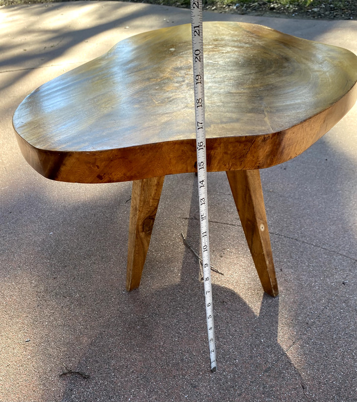 Natural Edge mid-century monkeypod coffee table - Hawaiian Monkeypod slab gallery