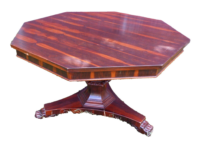 VINTAGE MID CENTURY ROSEWOOD REGENCY OCTAGONAL CENTER TABLE gallery