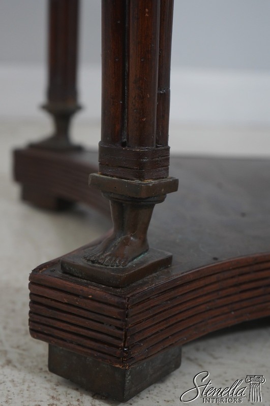 L71633: MAITLAND SMITH Neoclassical Round Bronze Surface Table gallery