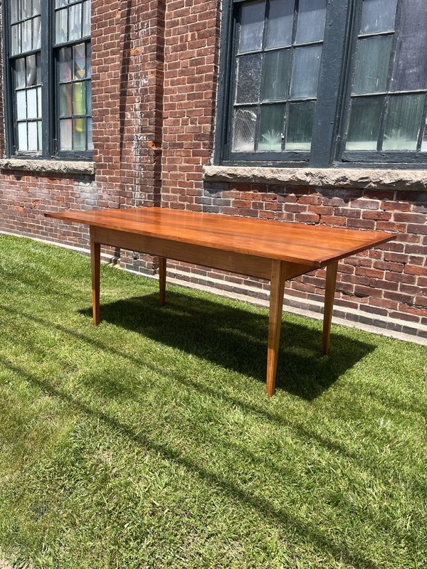 Vintage D. R. Dimes country pine kitchen dining 72in Farm Table