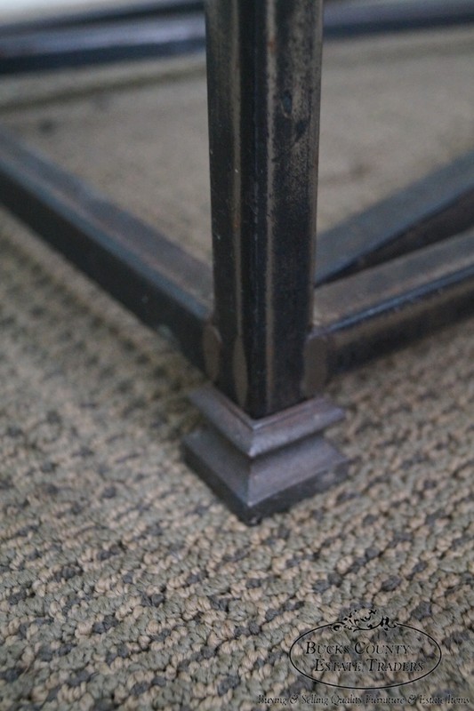 Quality Iron Base Console Table w/ Slate Top gallery
