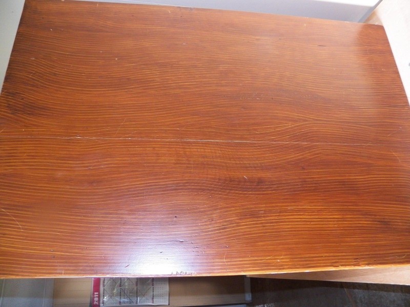 Antique Grain Painted 2 Drawer Kitchen work table Farm dining Old Finish island gallery