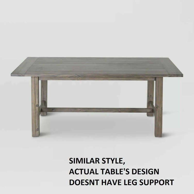 Gilford 60″ Rustic Dining Table – Gray – Threshold -Retail $1136