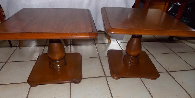 Ethan Allen Maple Mid Century Formica Top End Table (1 Table) (T783) (EA-18) gallery