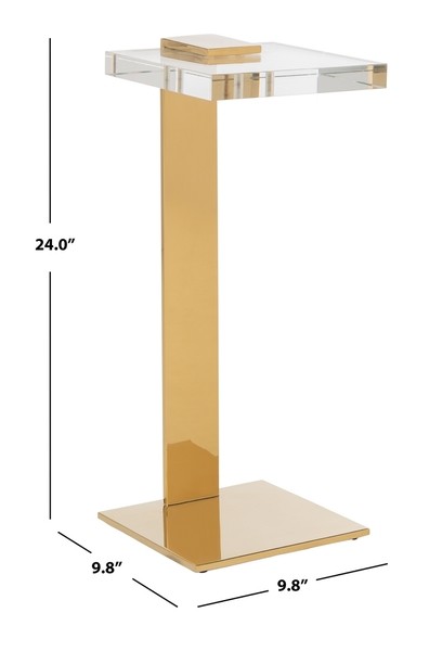 Safavieh MARS ACRYLLIC DRINK TABLE, Reduced Price 2172763443 SFV3563A