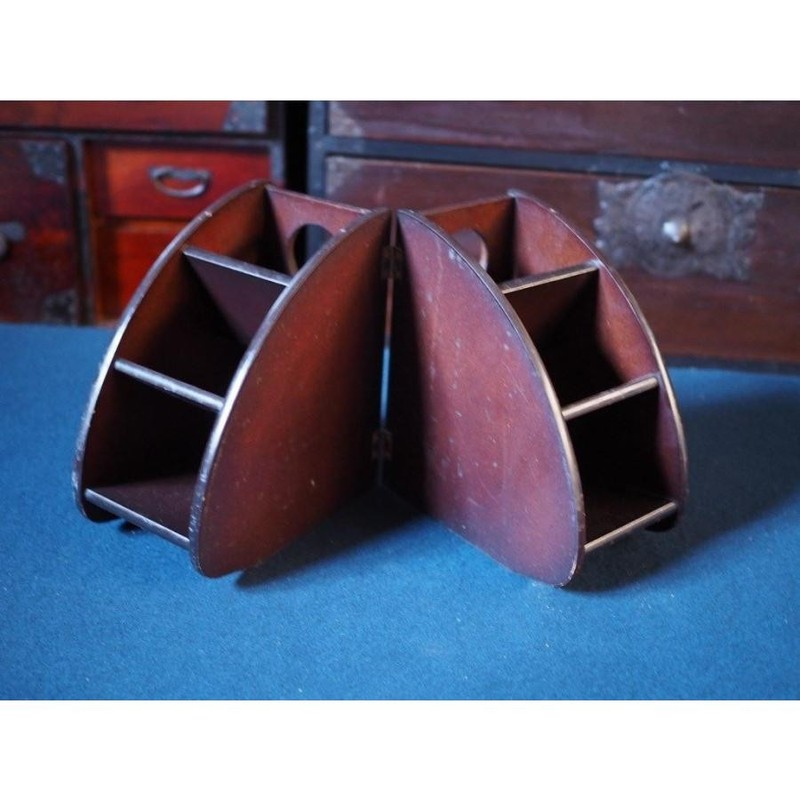 Showa Retro Card Case Letter Holder Japan Mid-Showa Koro-ten Exhibition Used