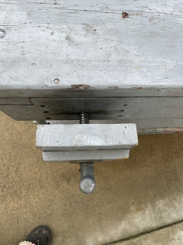 Antique Workbench Industrial Kitchen Island Bar Counter Desk Country Home Table gallery