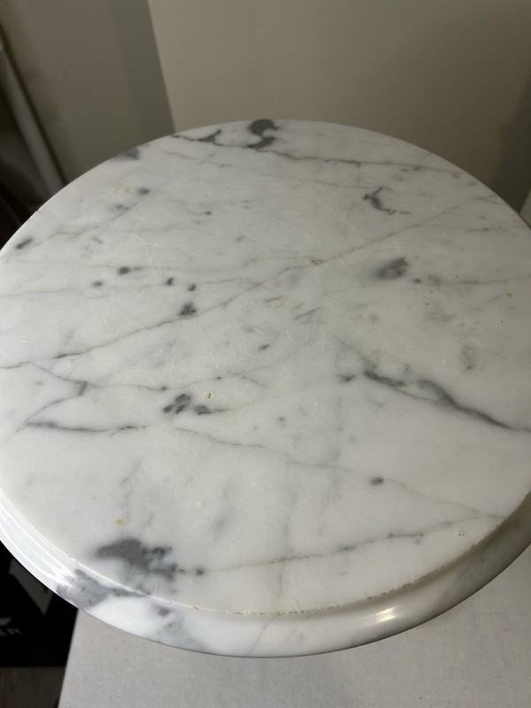 Antique 20th Century Made In Italy Side Table with Marble Top See Description gallery