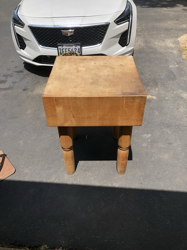 Vintage, Authentic Butcher Block Antique Butcher Block gallery