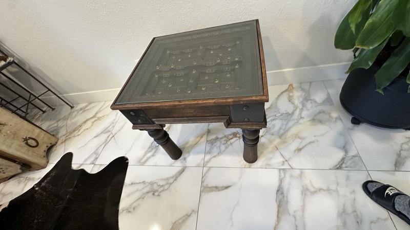 Antique Hand Carve table Accent Wooden
