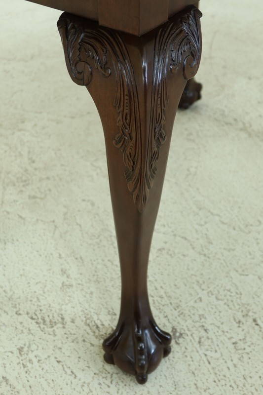 49331EC: Marble Top Ball & Claw Mahogany Mixing Occasional Table gallery