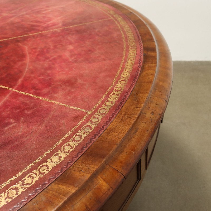 Antique Victorian Library Table Fir Mahogany United Kingdom XIX Century gallery