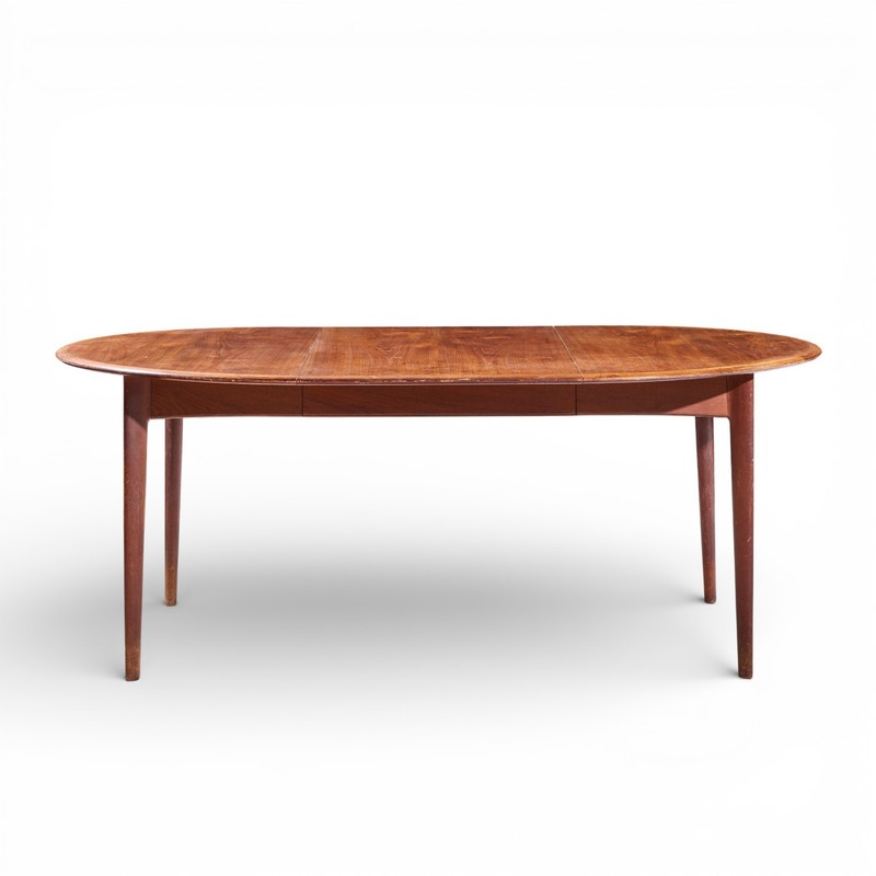 Uldum Mobelfabrik Style Mid Century Danish Teak Round Dining Table gallery
