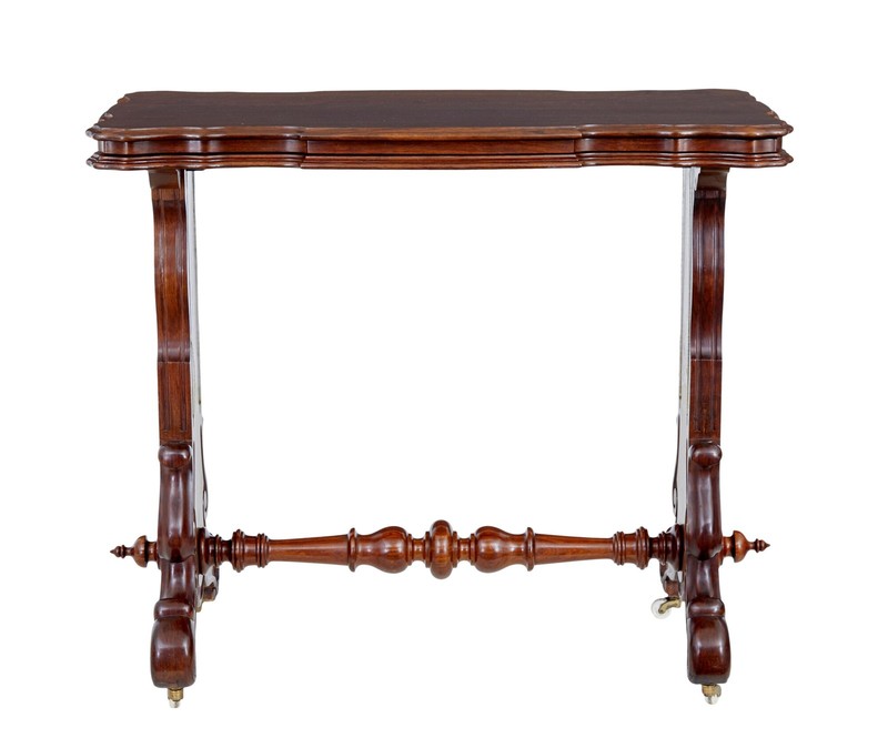 19TH CENTURY VICTORIAN WALNUT METAMORPHIC SERVING TABLE gallery