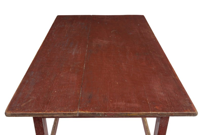 LARGE 19TH CENTURY SCANDINAVIAN PINE PAINTED TABLE gallery