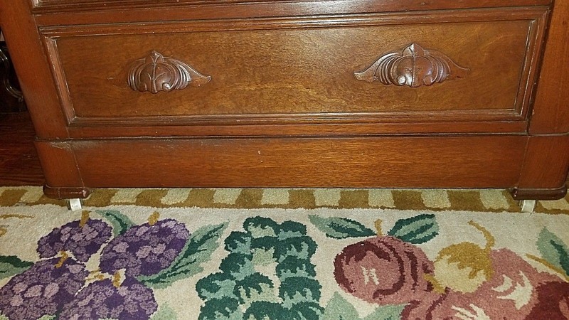 American Victorian Solid Walnut Lockside 6 Drawer Chest 1860-70's gallery