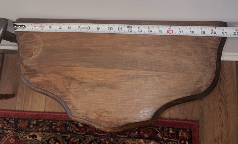 Demilune Entry Tables Rare MATCHING PAIR & RARE SIZE Antique Tables MCM Sides gallery