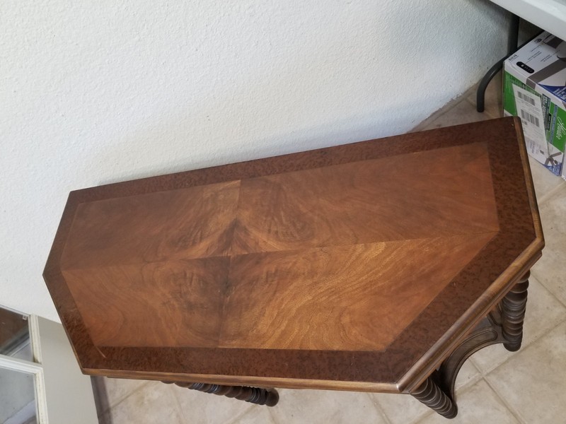 Antique Mahogany & Burl English Barley Twist Parlor Table Exceptional FREE SHIP gallery