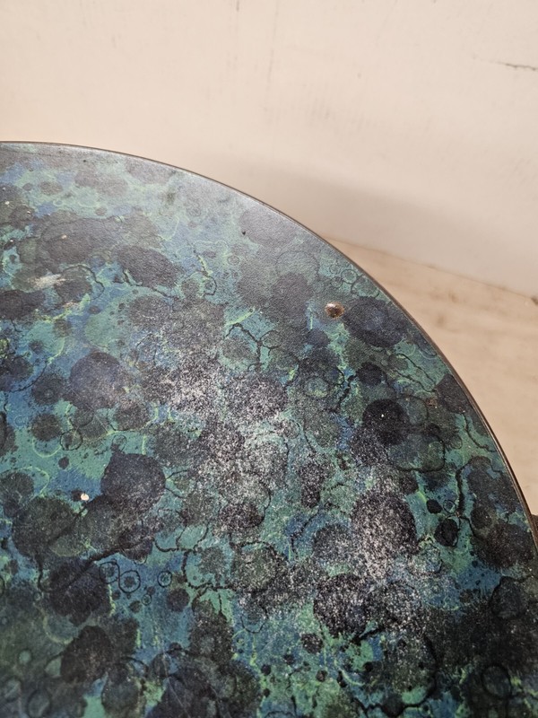 Mid Century Green & Blue Aqua Side Table MCM gallery