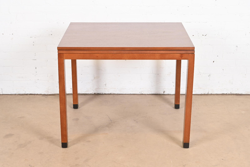 Edward Wormley for Dunbar Mid-Century Modern Walnut Flip Top Dining Table gallery