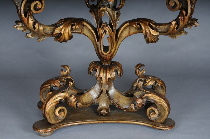 Richly Carved Italian Wall Console, Circa 1900 gallery