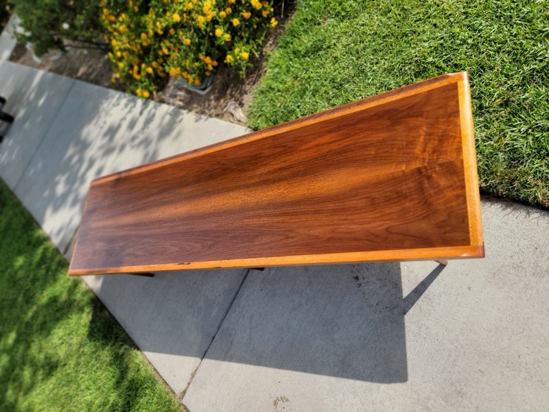 Mid Century Bassett "surfboard" coffee table *RESTORED*STUNNING* gallery