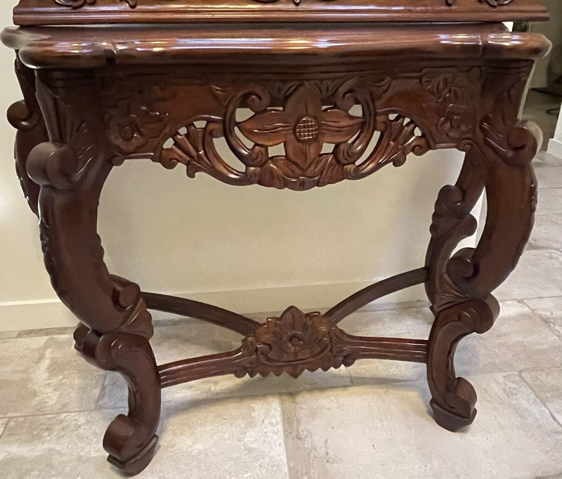 Decorative Wall Table With Matching Mirror