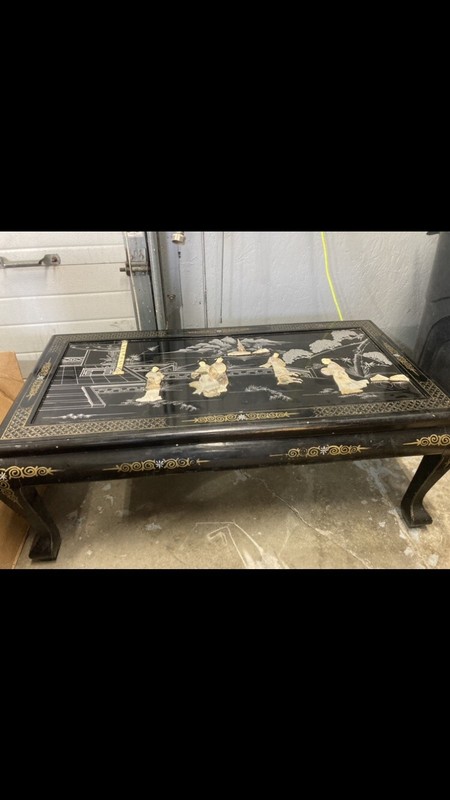 Vintage Mother Of Pearl Coffee Table