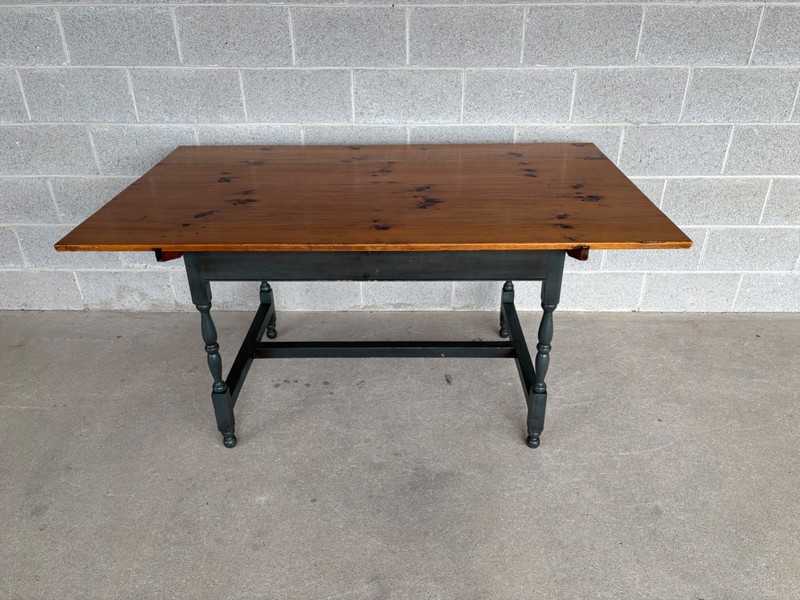 STEPHEN VON HOHEN HAND MADE PIN DOWELLED PINE 60" DINING TABLE gallery