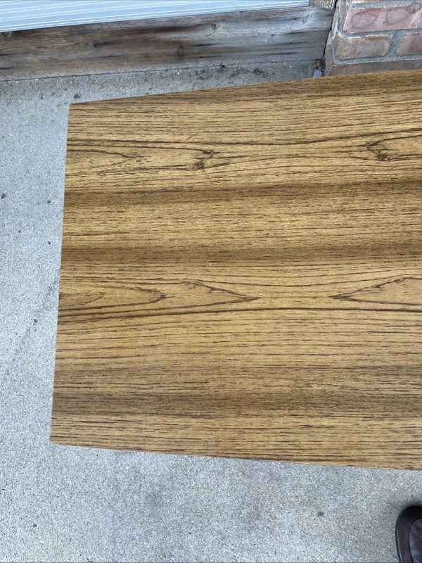 MCM Modern Swag Teak Wood Rectangular Coffee Cocktail Tapered Legs Table gallery