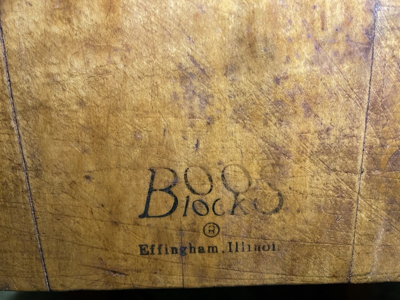 Antique Butchers Block Table Island Boos Chicago Kitchen Stockyard Industrial gallery