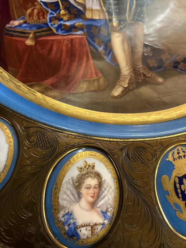 Louis XVI Style Guerdion with sevres style plaques porcelain circa 1880 gallery