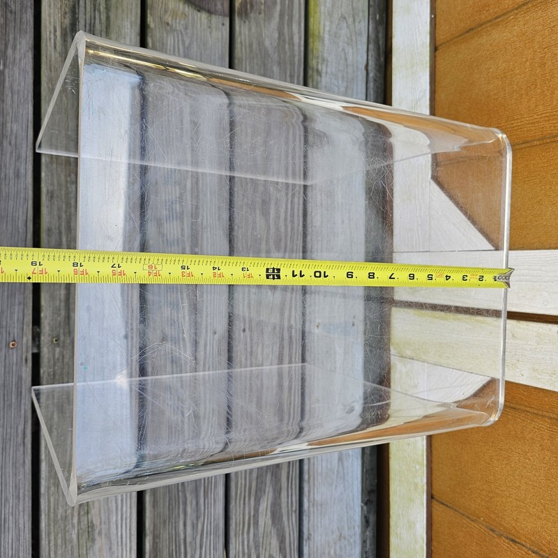 Vintage Curved Lucite Side Table gallery