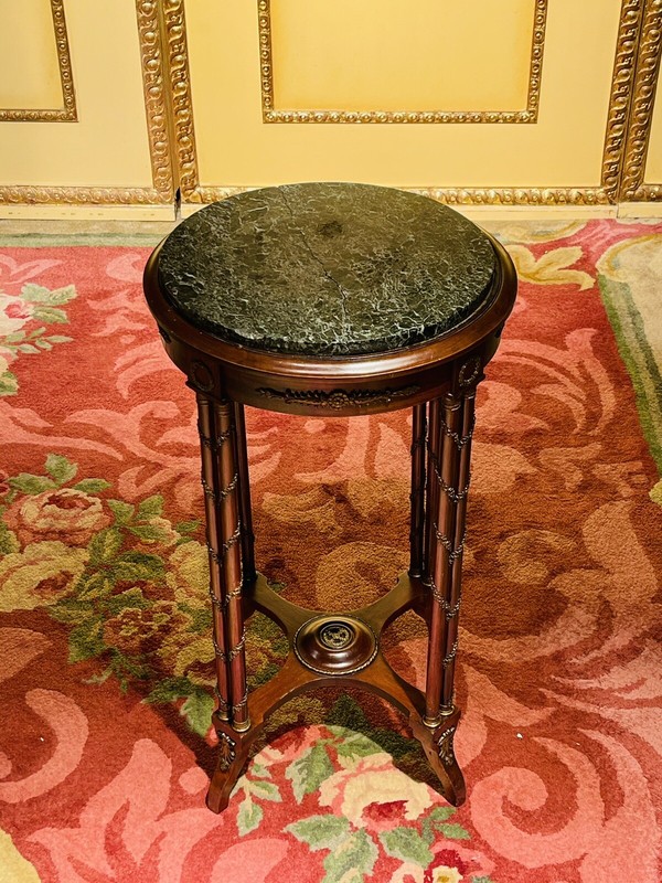 French Gueridon/Side Table With Bronze Napoleon III gallery