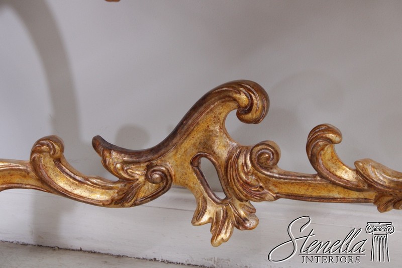 72688: Outstanding French Paint Decorated Marble Top Console Table gallery