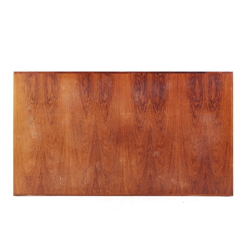 Johannes Andersen Style Mid Century Danish Rosewood Hidden Leaf Dining Table gallery