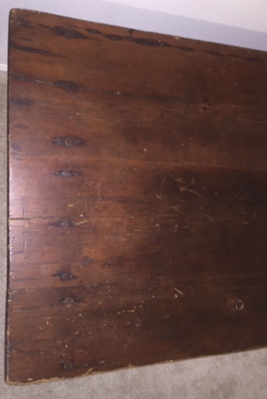 1900s Solid Wood Picnic Style Dining Table or Farm Table gallery