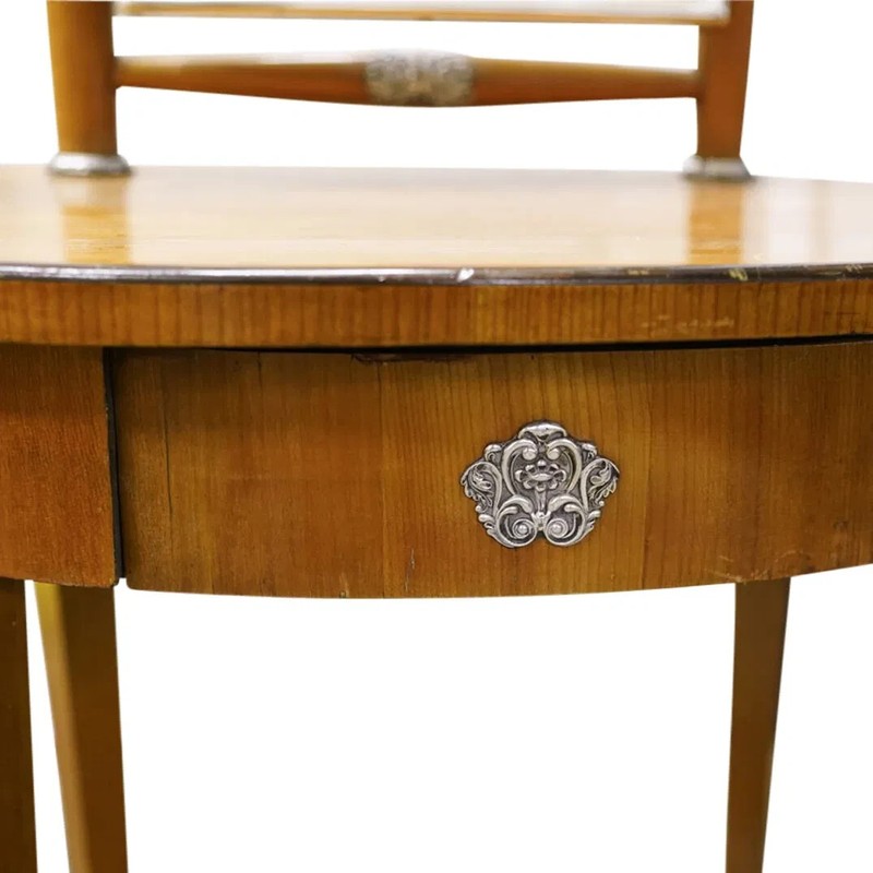 Antique Austrian Silver Mounted Biedermeier Dressing Table gallery