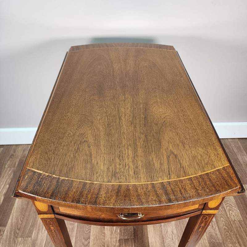 Council Craftsman Inlaid Mahogany George III Federal Table gallery